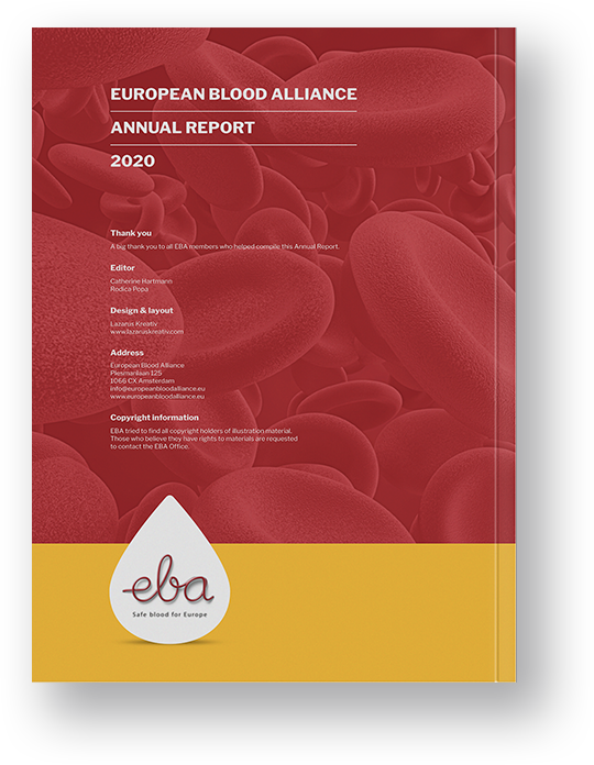 Lazarus Kreativ European blood alliance Print layout annual report design